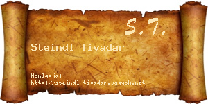 Steindl Tivadar névjegykártya