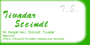 tivadar steindl business card